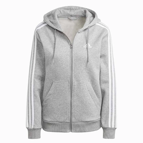 adidas - Women's Essentials 3-Stripes Full Zip Fleece Hoodie (IM0236)