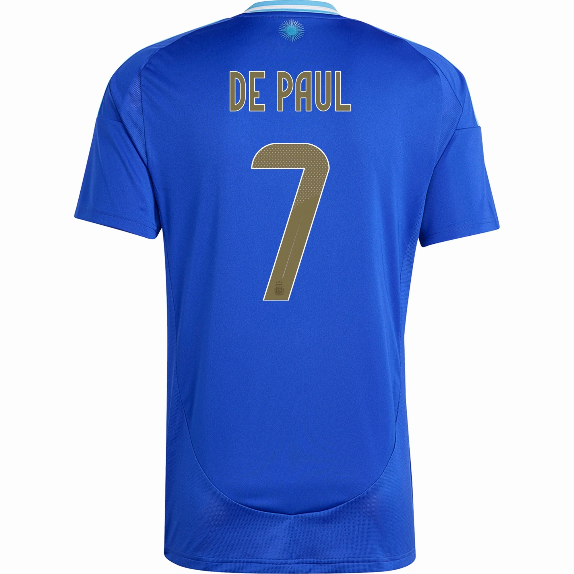 adidas Argentina Rodrigo De Paul Away Jersey 24/25 (Lucid Blue/Blue Burst)