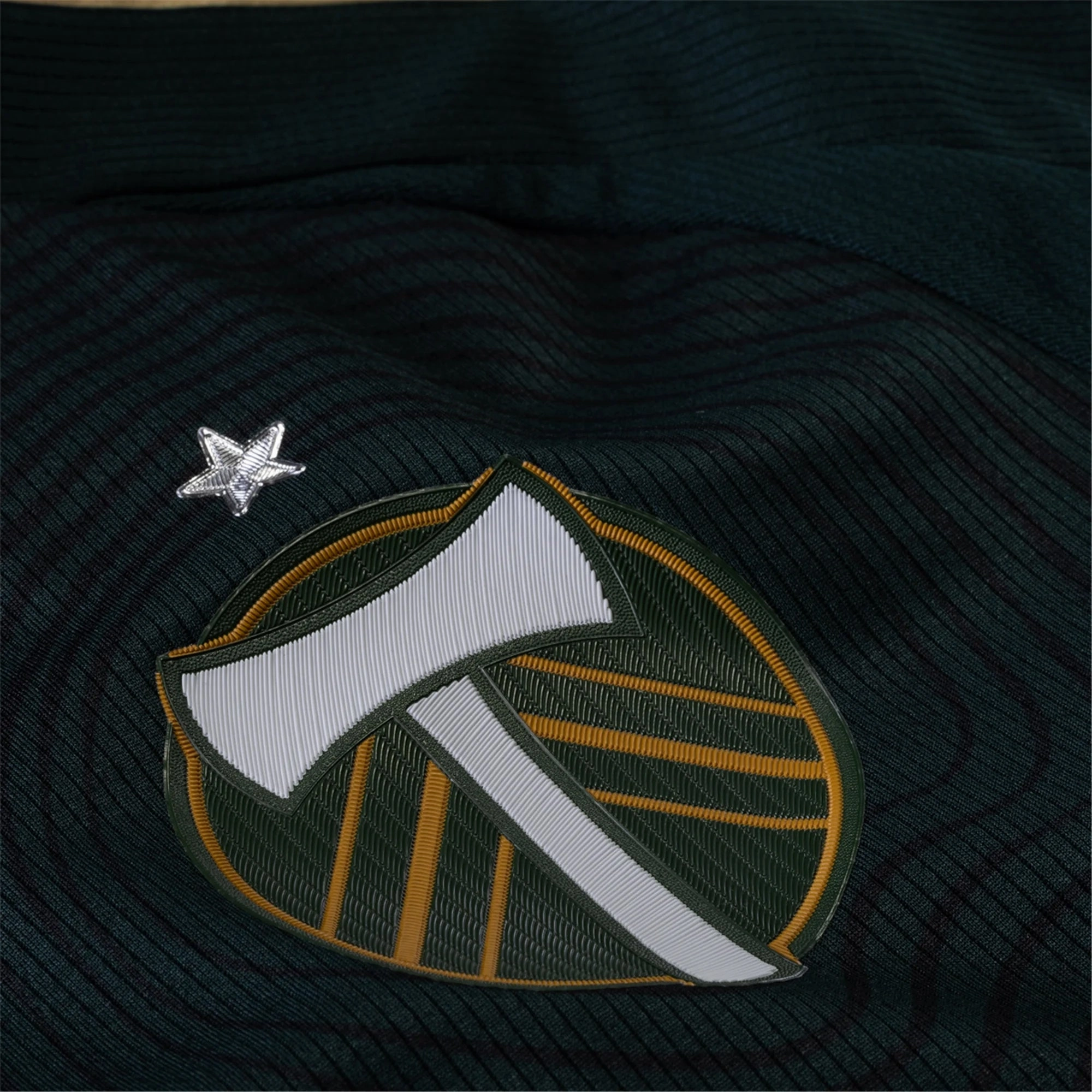 adidas Cristhian Paredes Portland Timbers Authentic Home Jersey w/ MLS & Apple Patch 25/26 (Green/Gold)