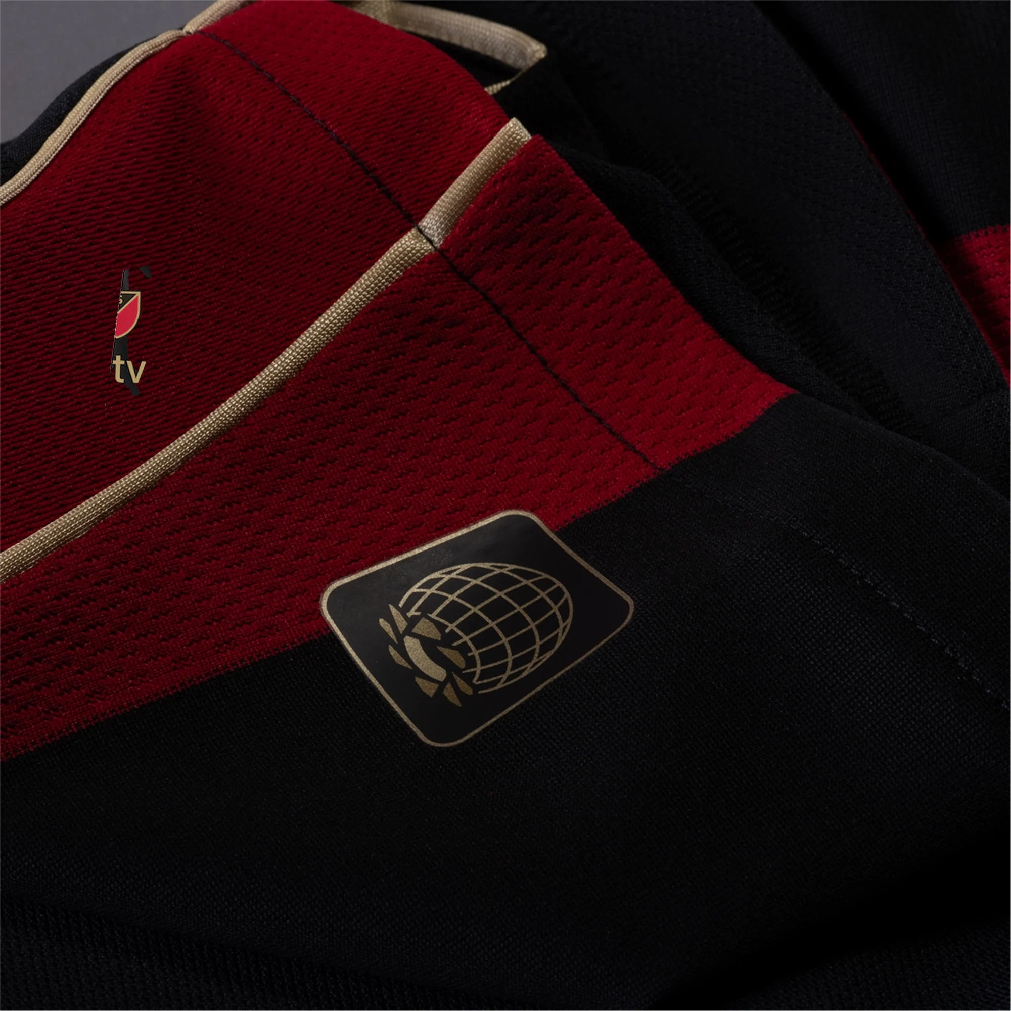 adidas Derrick Williams Atlanta United Authentic Home Jersey w/ MLS Patches 25/26 (Red/Black)