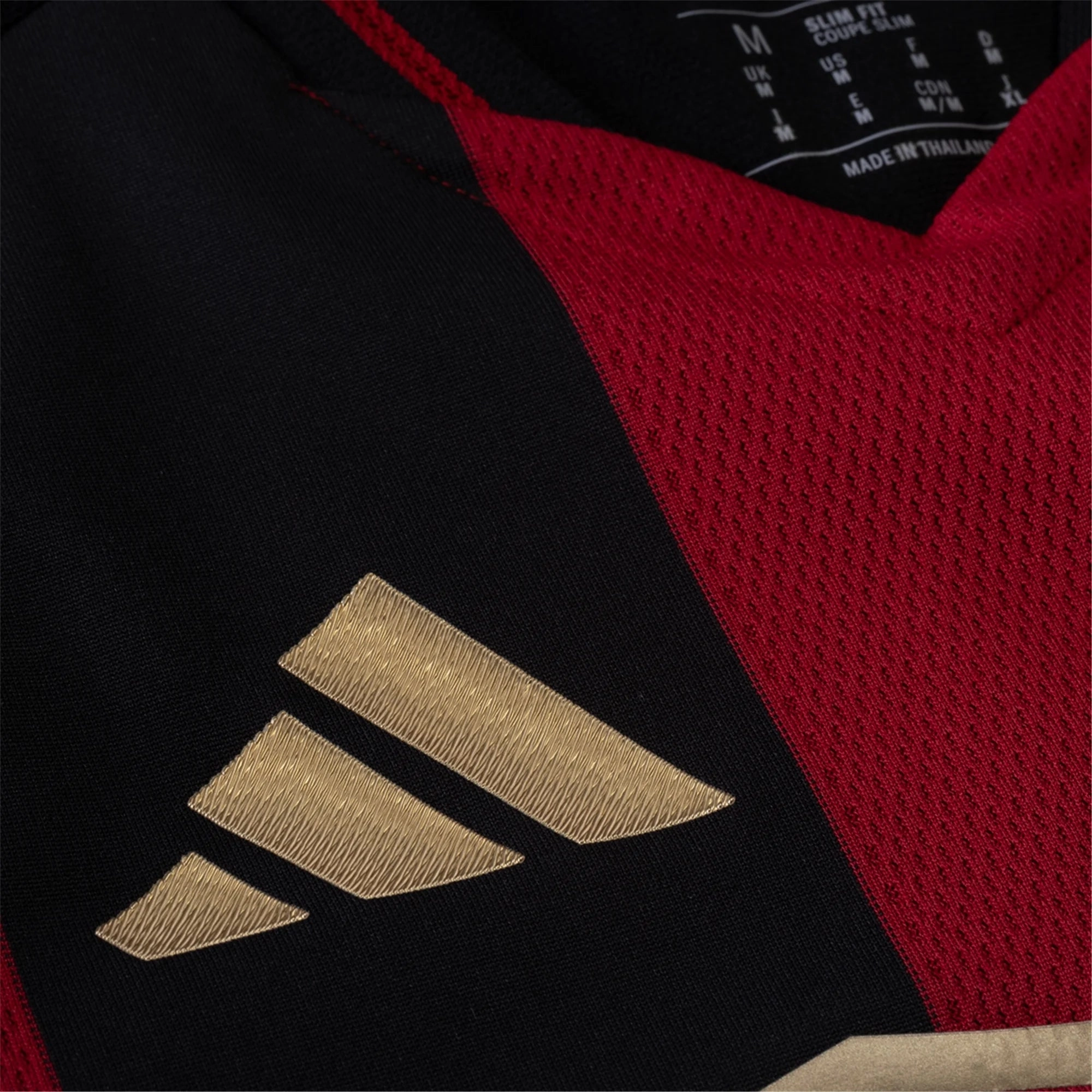 adidas Derrick Williams Atlanta United Authentic Home Jersey w/ MLS Patches 25/26 (Red/Black)