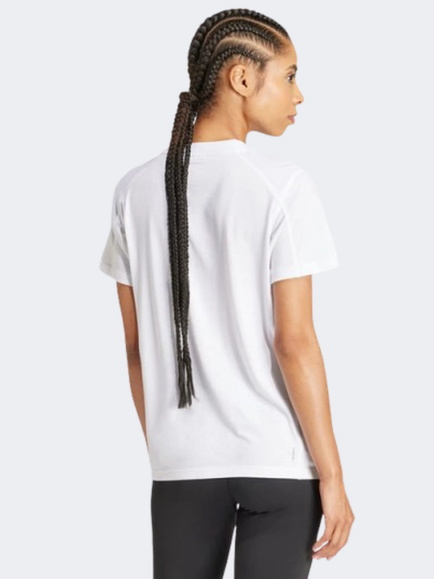 Adidas Essentials Big Performance Logo Women Training T-Shirt White/Black