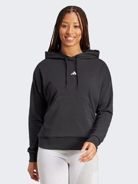Adidas Essentials Small Logo Women Sportswear Hoody Black/White