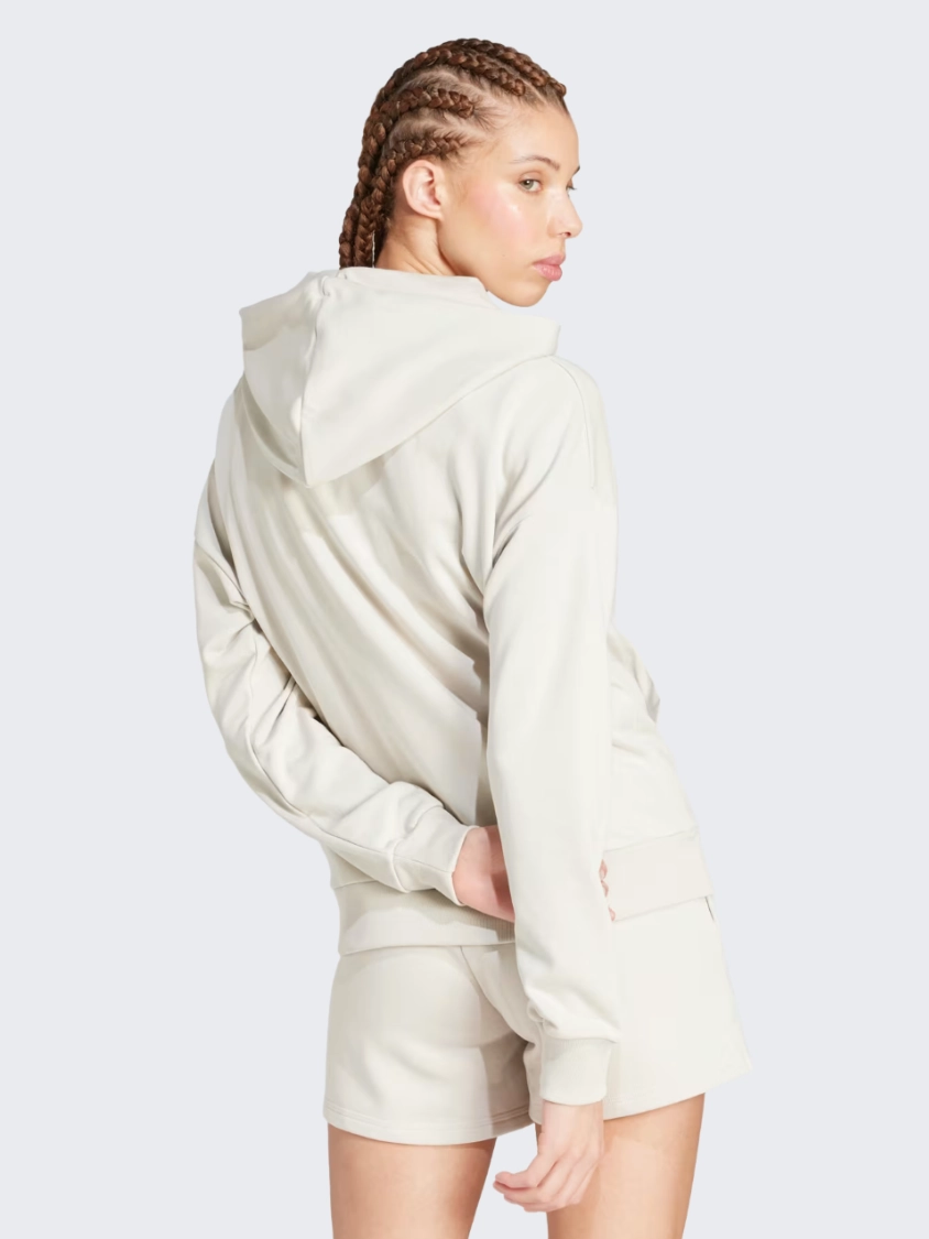 Adidas Essentials Small Logo Women Sportswear Hoody Wonder Alumina/White