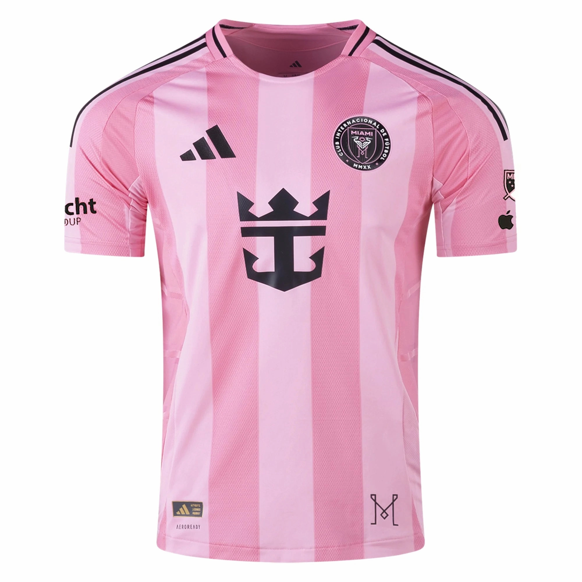 adidas Inter Miami CF Authentic Home Jersey 25/26 w/ MLS Patches   Sponsor (Easy Pink)