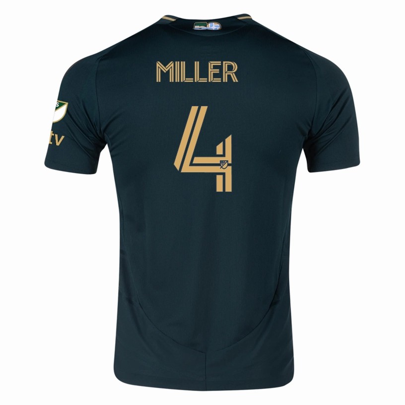 adidas Kamal Miller Portland Timbers Authentic Home Jersey w/ MLS & Apple Patch 25/26 (Green/Gold)
