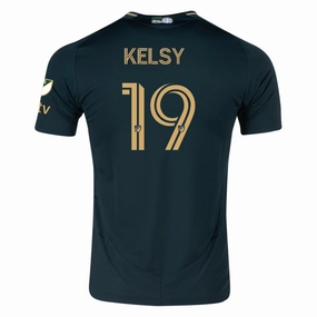 adidas Kevin Kelsy Portland Timbers Authentic Home Jersey w/ MLS & Apple Patch 25/26 (Green/Gold)