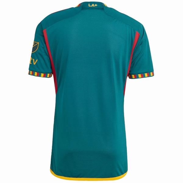 adidas La Galaxy Authentic Away Jersey w/ MLS   Apple TV   Cancer Awareness Patch 23/24 (Green/Yellow)