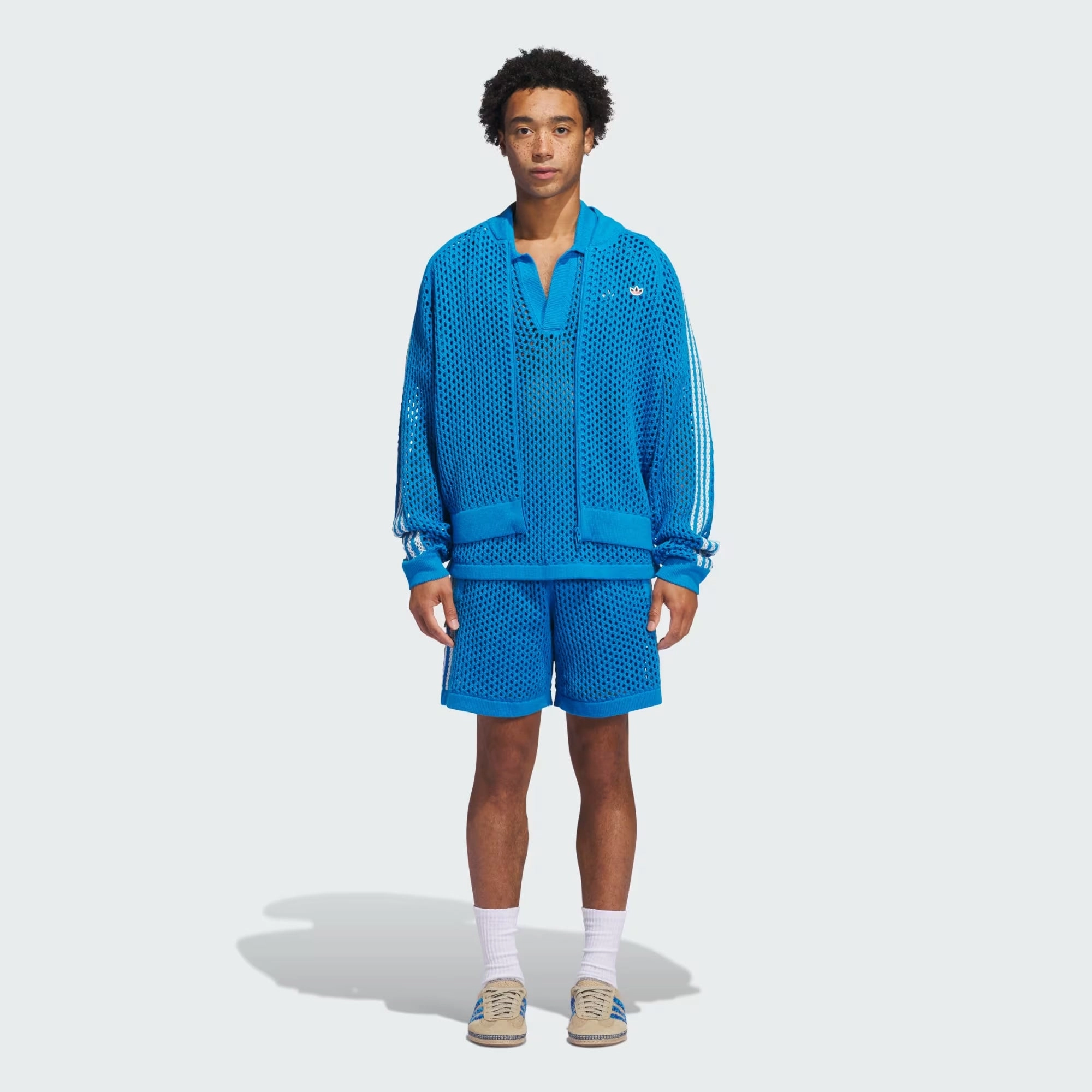 ADIDAS ORIGINALS | CLOT CROCHET SHORT BY EDISON CHEN { BRIGHT BLUE
