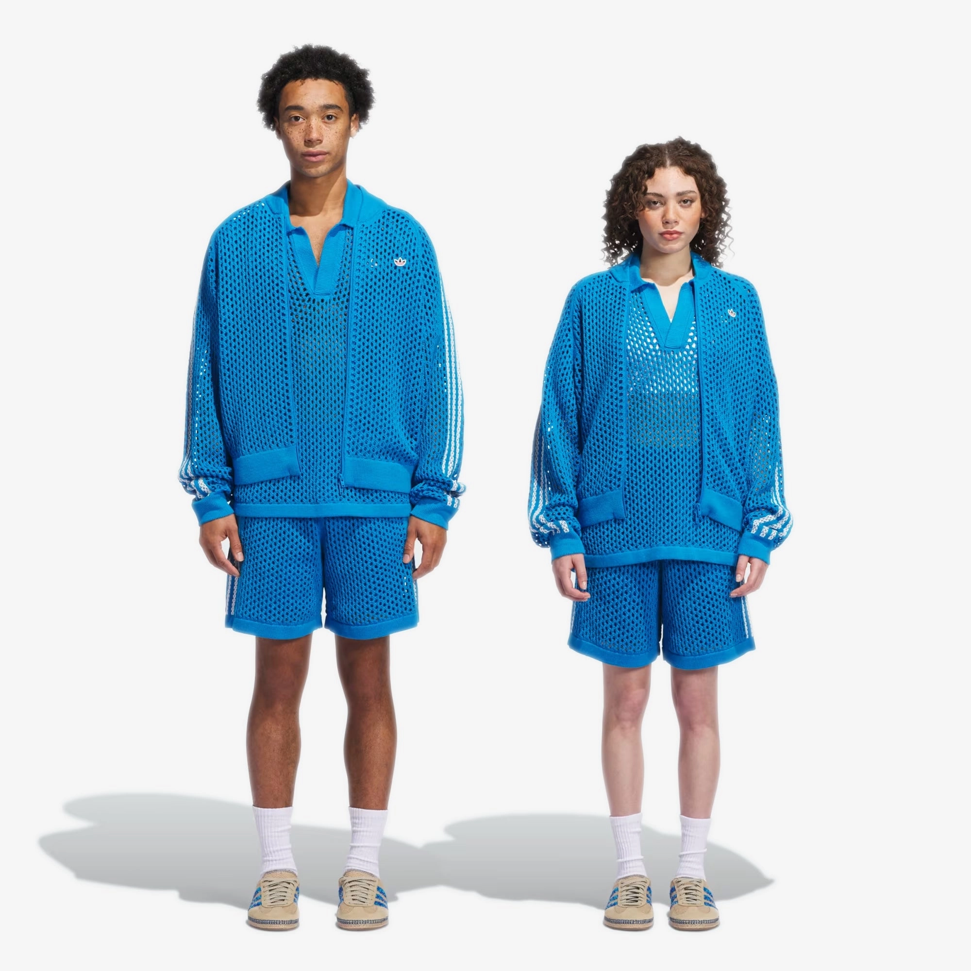 ADIDAS ORIGINALS | CLOT CROCHET SHORT BY EDISON CHEN { BRIGHT BLUE
