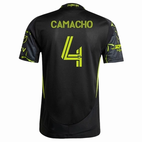 adidas Rudy Camacho Columbus Crew Authentic Away Jersey w/ MLS Patches 25/26 (Black/Yellow)