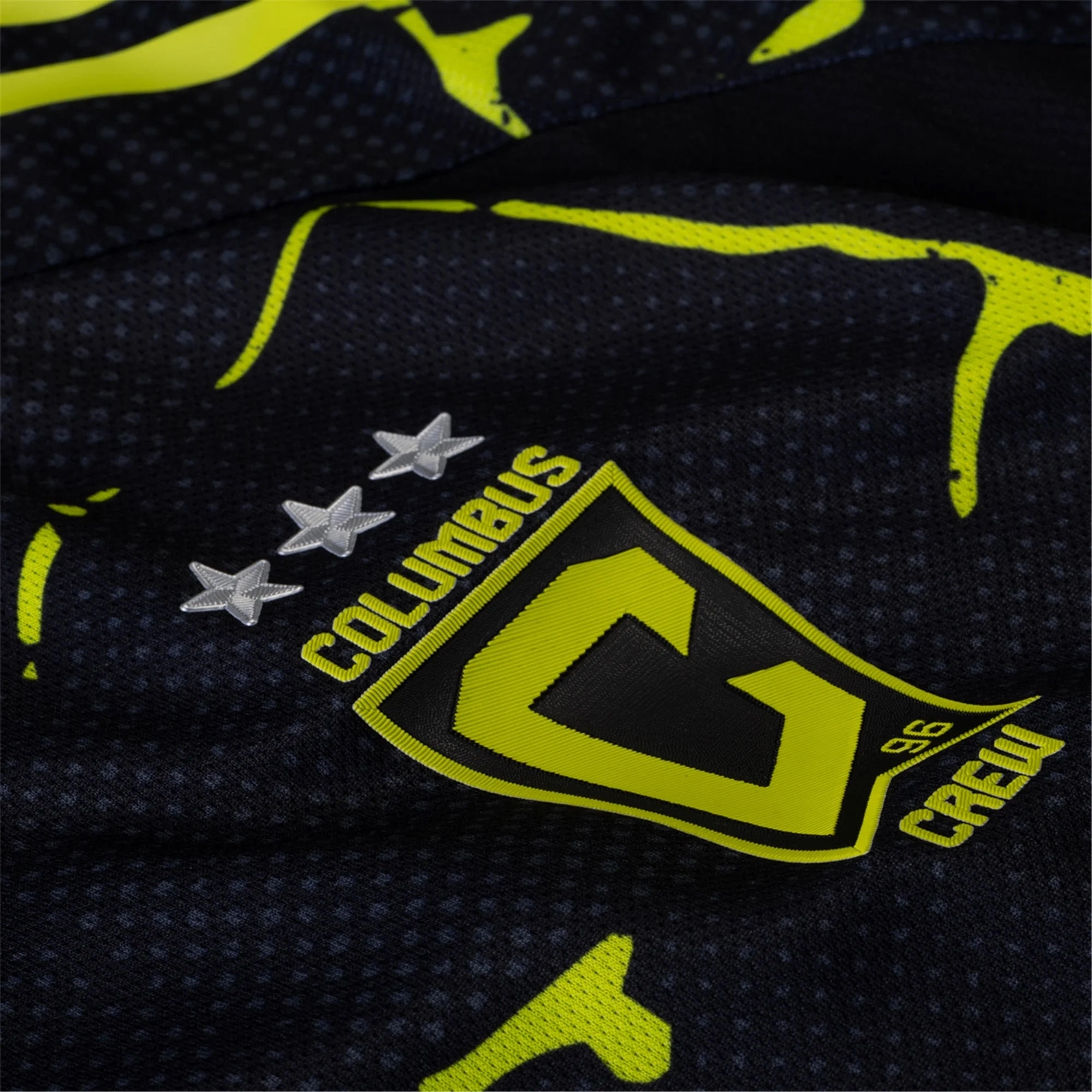 adidas Sean Zawadzki Columbus Crew Authentic Away Jersey w/ MLS Patches 25/26 (Black/Yellow)