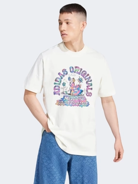 Adidas Tie Dyed Men Original T-Shirt Off White/Multi