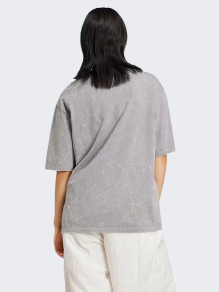 Adidas Washed Out Boyfriend Women Originals T-Shirt Grey Three