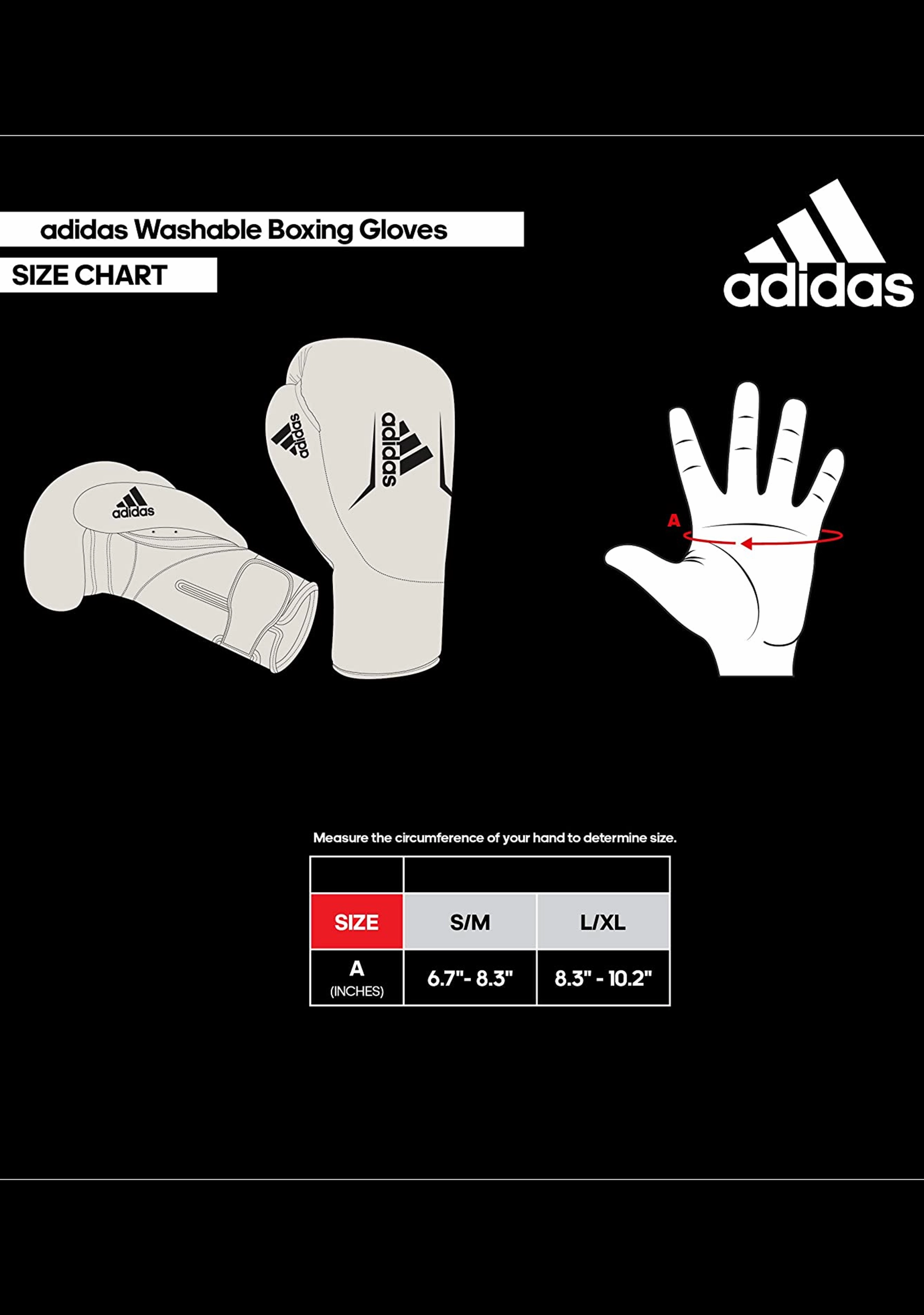 Adidas Women's Washable Boxing Glove Black/Gold