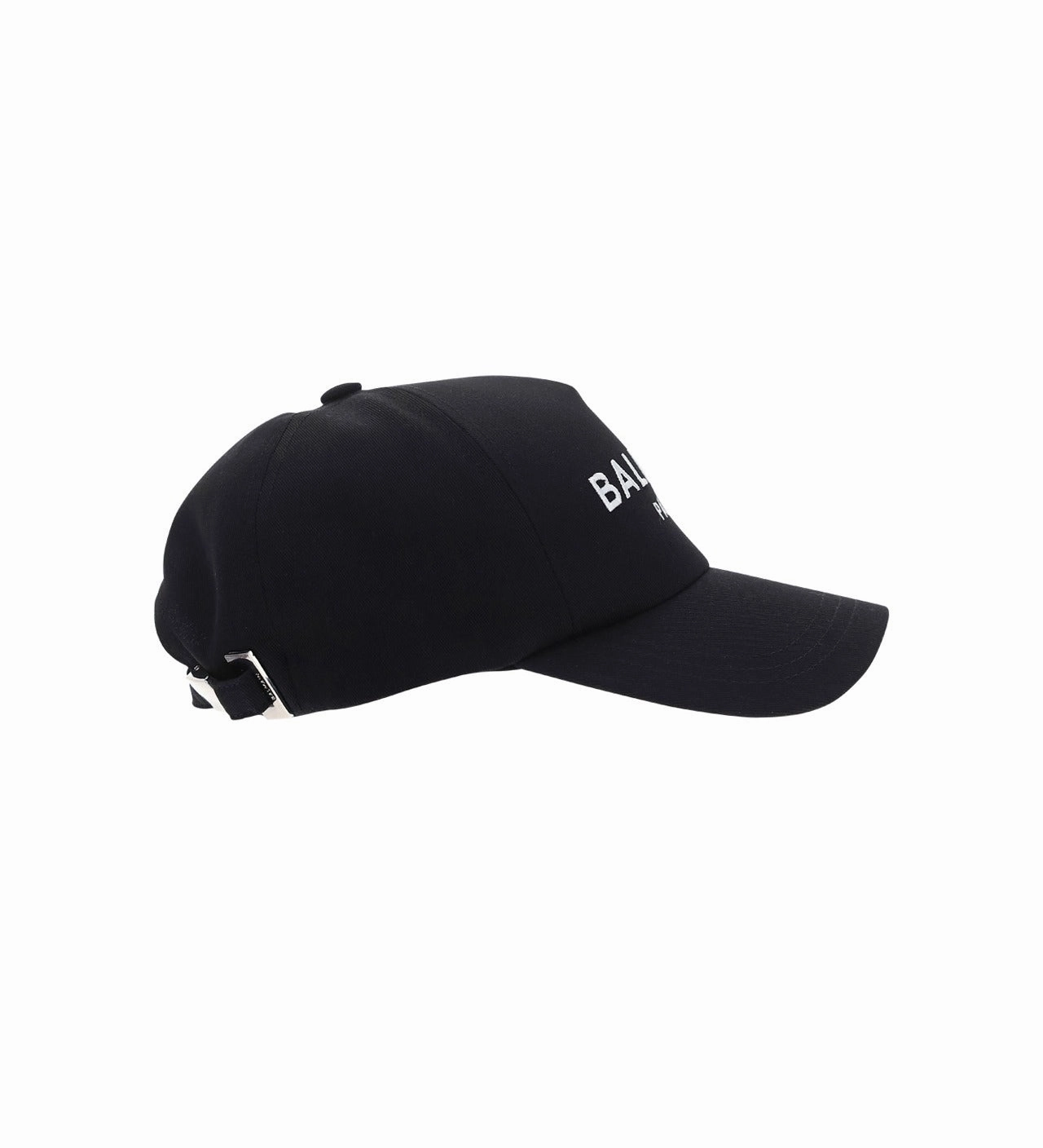 Balmain Curved Peak Logo Embroidered Baseball Cap