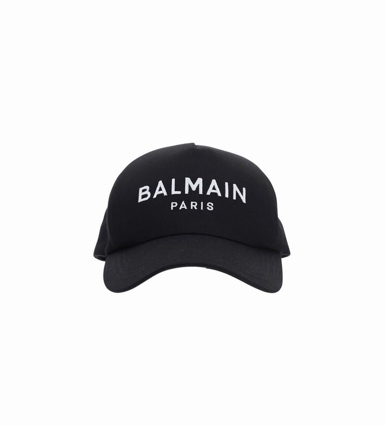 Balmain Curved Peak Logo Embroidered Baseball Cap