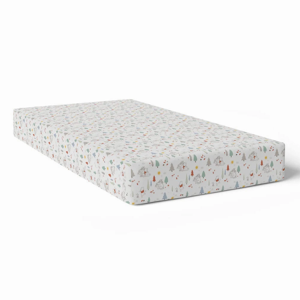 Bubba Blue Winnie The Pooh Jersey Cot Fitted Sheet