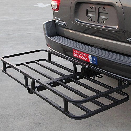 CargoLoc 32534 2-in-1 Hitch Mount Cargo Carrier, 48 x 19.5"
