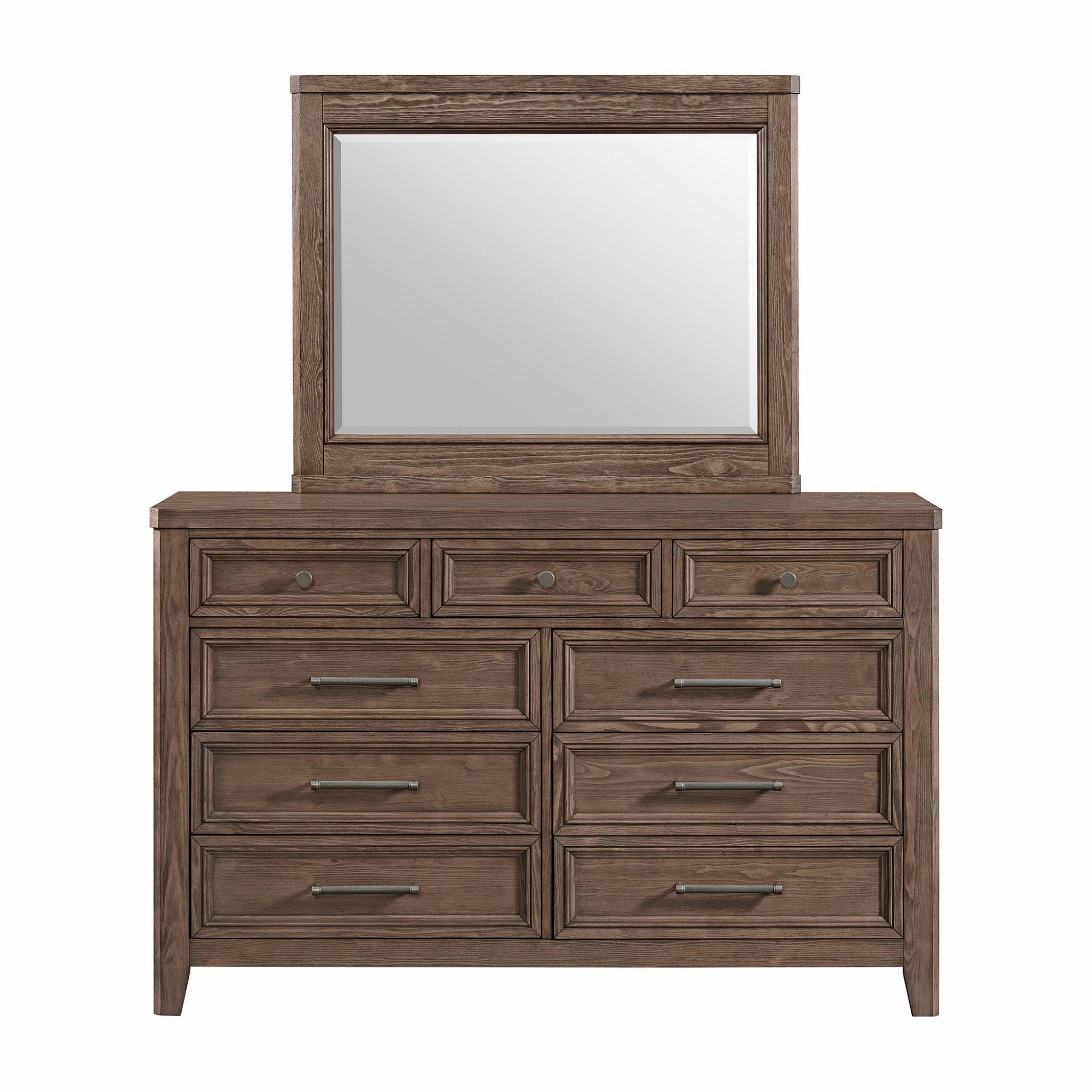 Carlson 9-Drawer Dresser - Weathered Chestnut