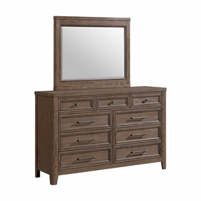 Carlson 9-Drawer Dresser - Weathered Chestnut