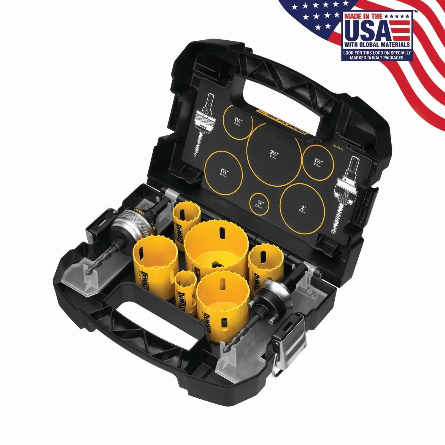 DEWALT D180002-Hole Saw Kit, Standard Electrician'S Set, Bi-Metal