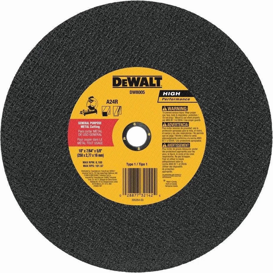 DEWALT DW8001-General Purpose Chop Saw Wheel, 14-Inch X 7/64-Inch X 1-Inch