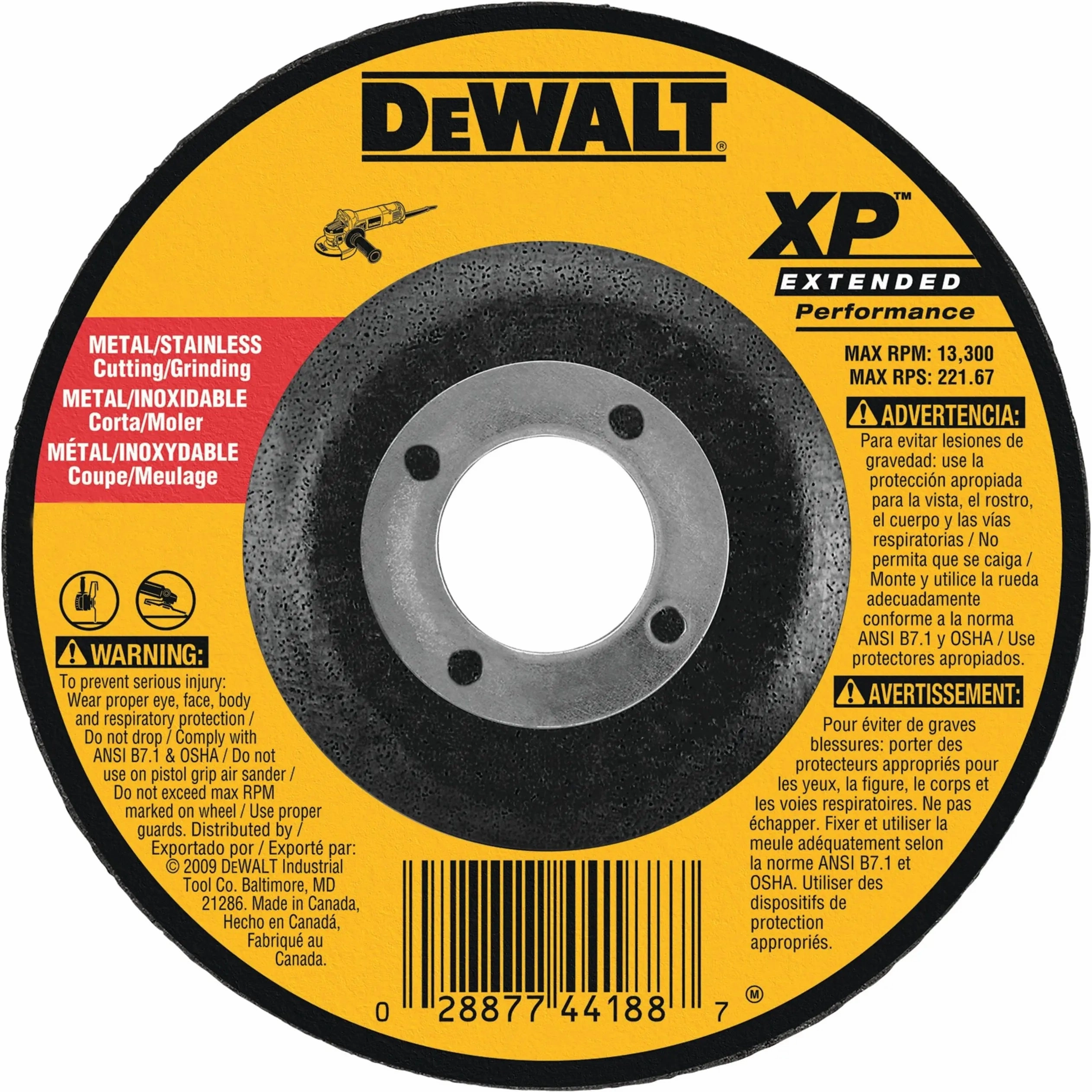 DEWALT DW8820-Dw8820 6-Inch By 1/4-Inch By 7/8-Inch Xp Grinding Wheel