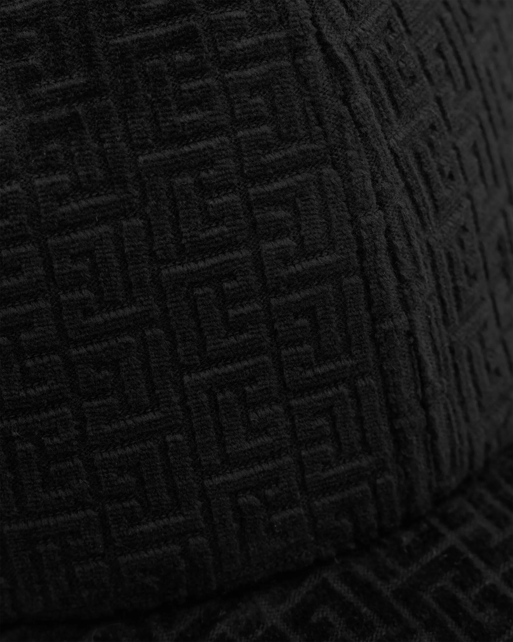 Embossed Velvet Monogram Baseball Cap