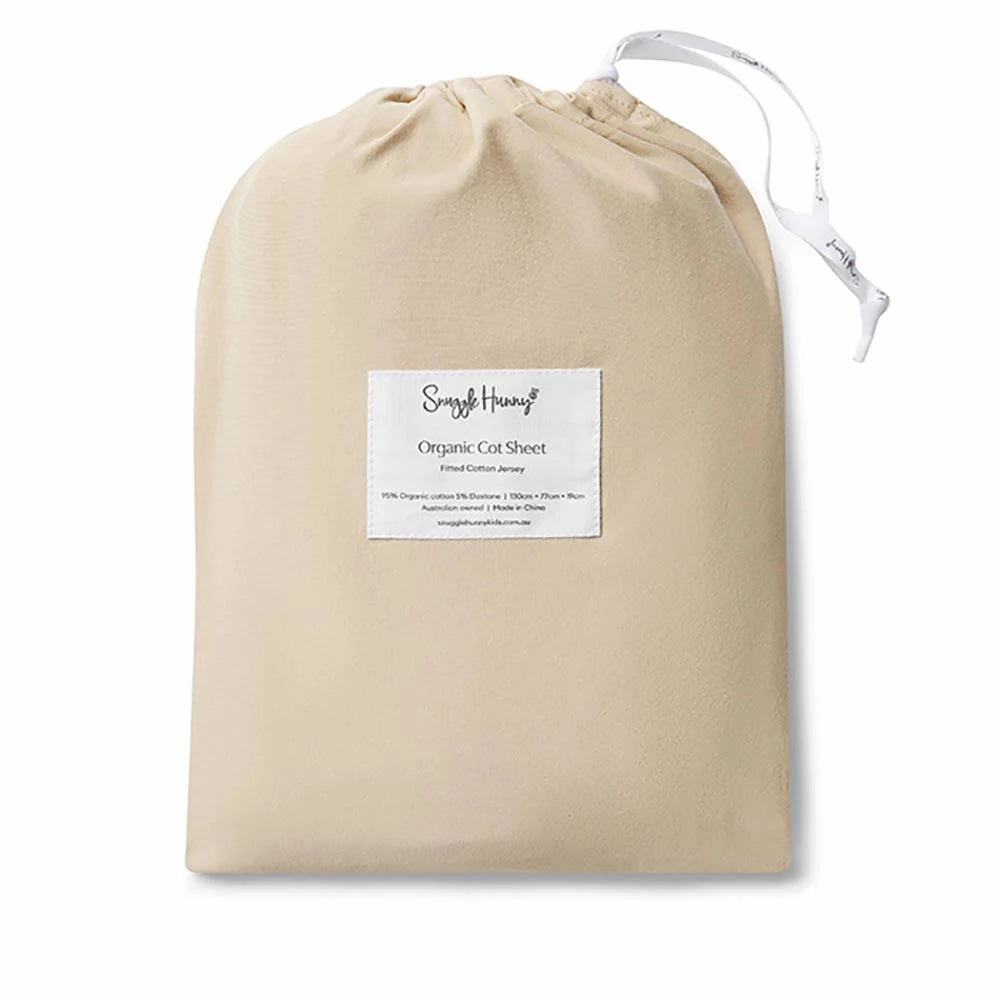 Fitted Cot Sheet - Pebble