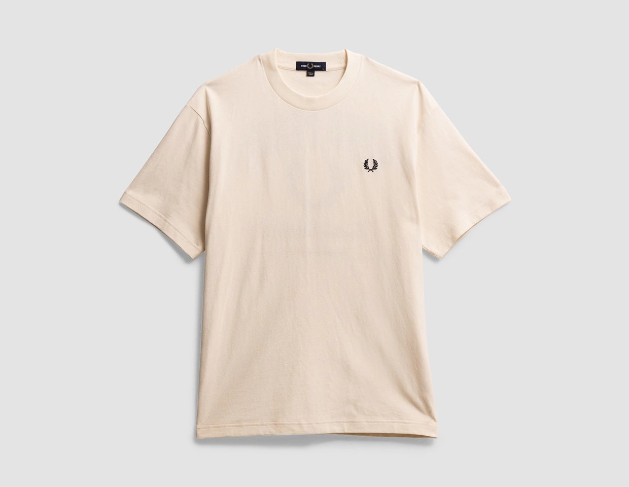 Fred Perry Embroidered T-shirt Ecru