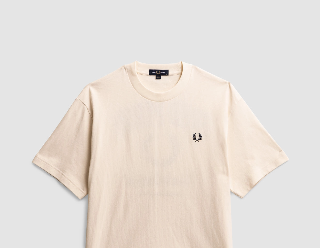 Fred Perry Embroidered T-shirt Ecru