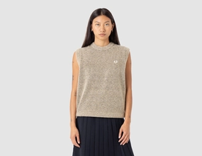 Fred Perry Women's Boucle Tank Warm Stone / Ecru