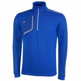 Galvin Green Dwight Golf Pullover Surf Blue/White - FW22 Men