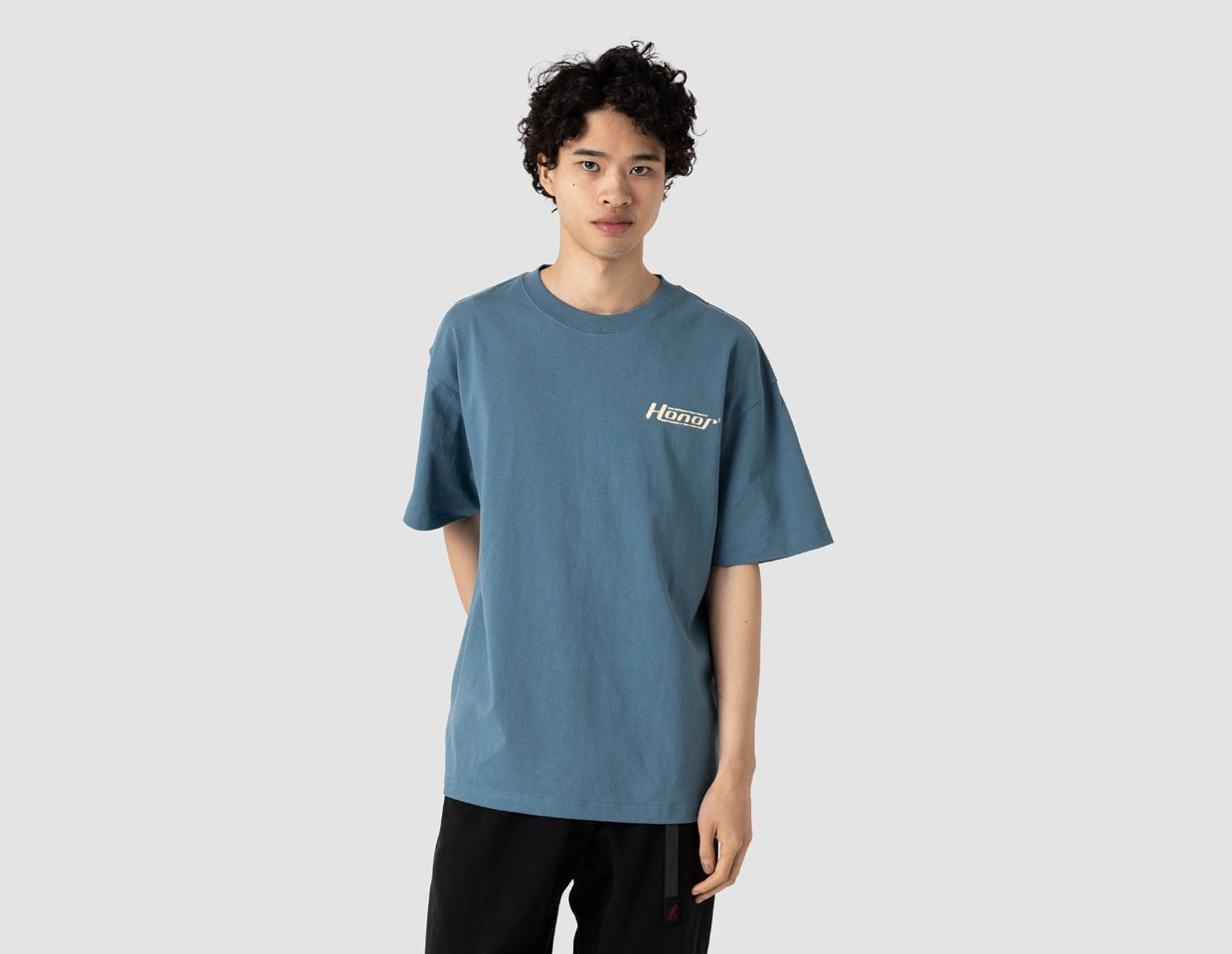 Honor The Gift Globe Logo T-shirt / Blue
