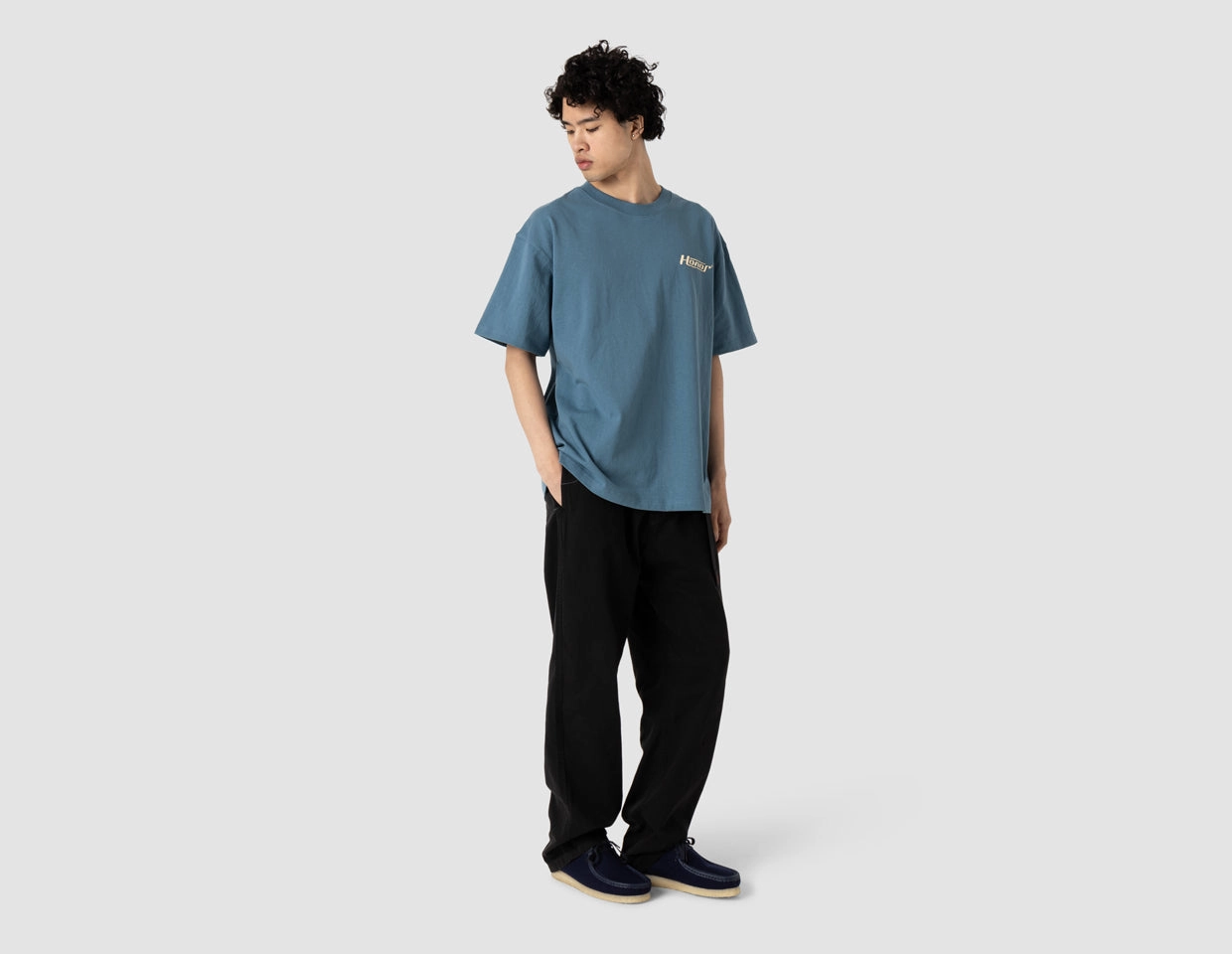 Honor The Gift Globe Logo T-shirt / Blue