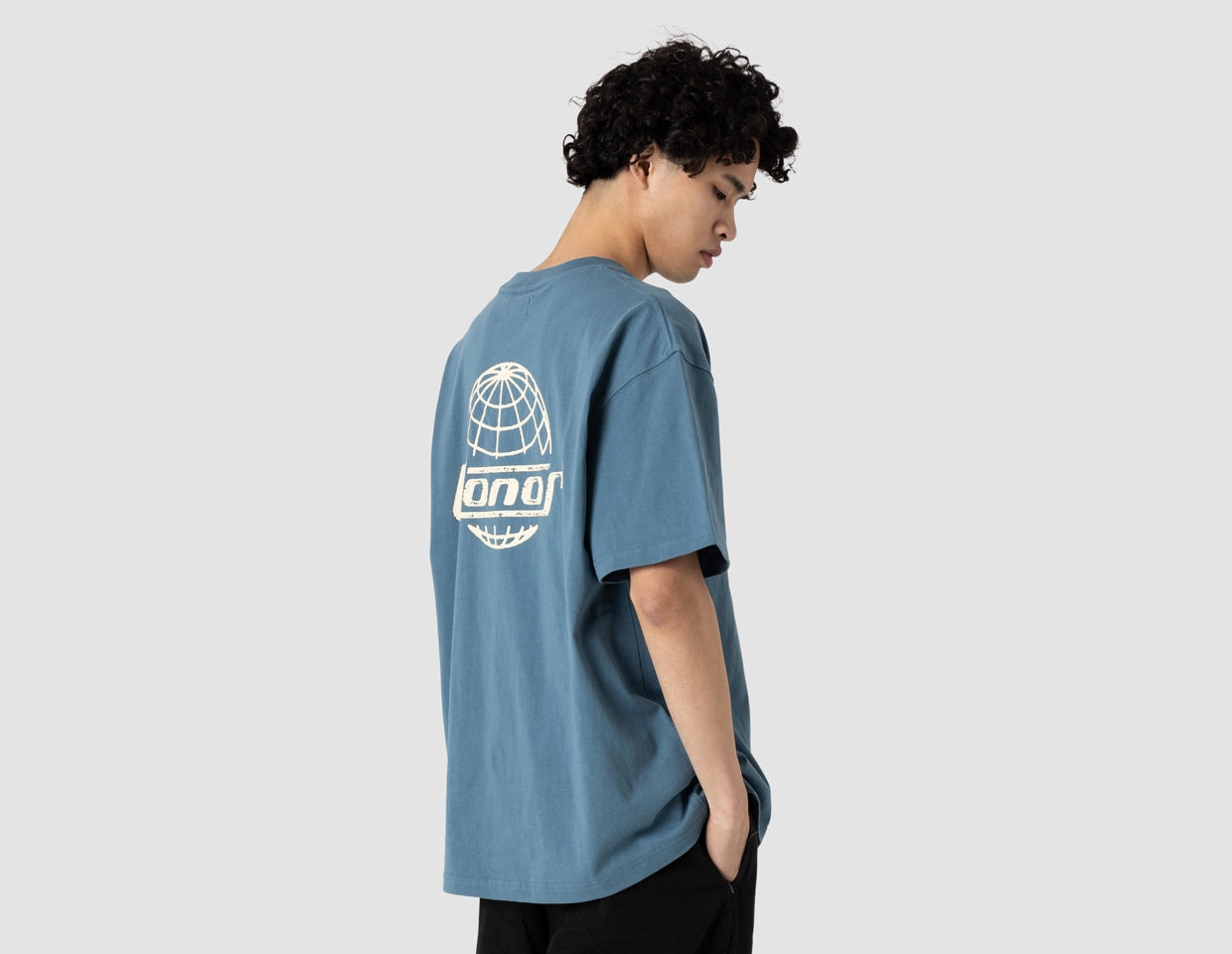 Honor The Gift Globe Logo T-shirt / Blue