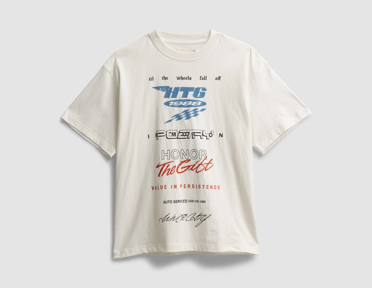 Honor The Gift Race T-Shirt / White