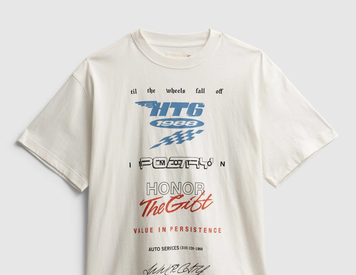 Honor The Gift Race T-Shirt / White