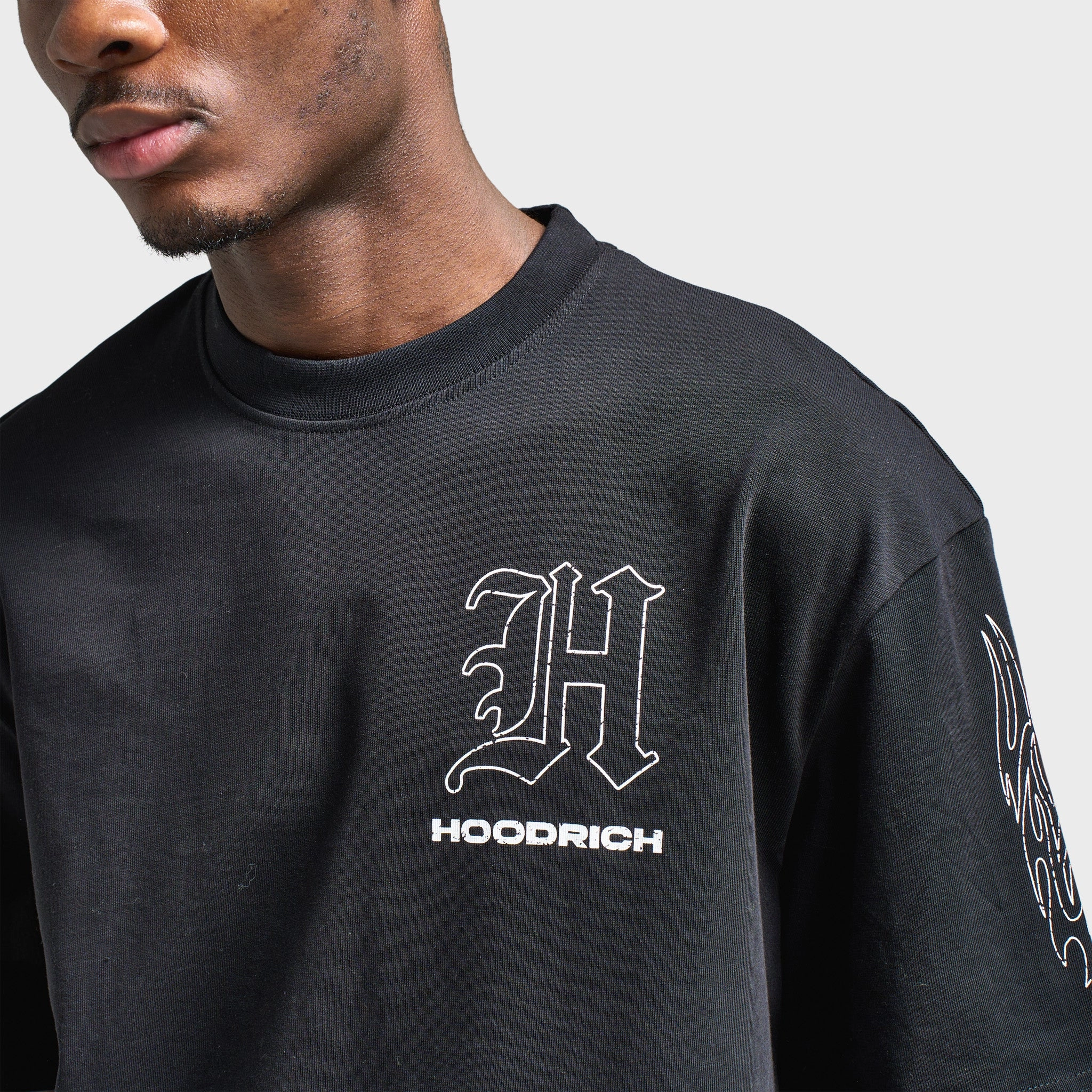 Hoodrich Chroma Oversized Graphic T-Shirt Black / Grey