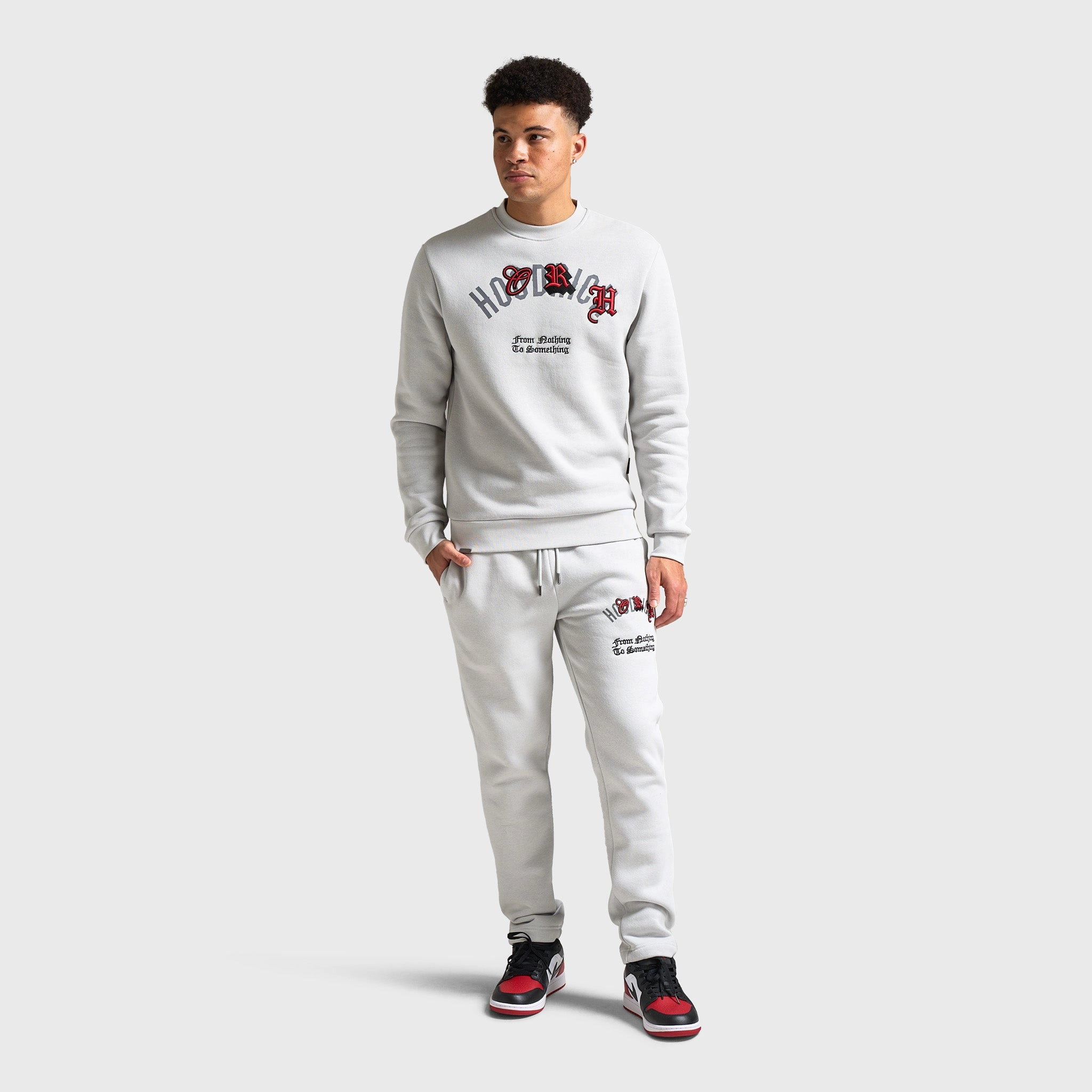 Hoodrich Shadow Sweatshirt Quiet Gray / Lava Smoke - Lychee
