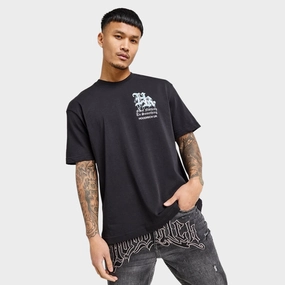 Hoodrich Tornado Oversized Graphic T-Shirt Black / White - Blue