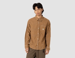 HUF Echo Oxford Plaid Shirt / Russet