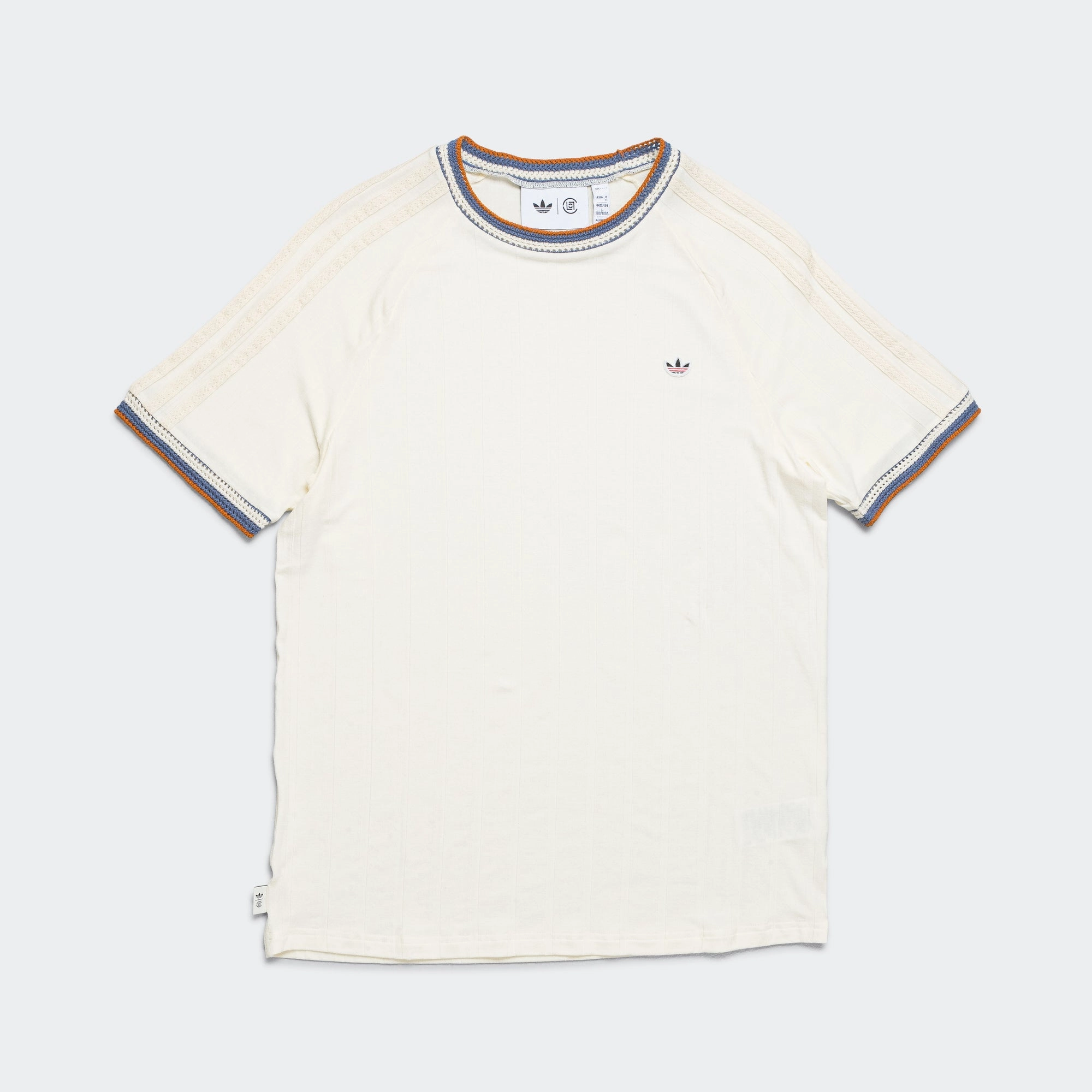 Knit Collar SS Tee by Edison Chen x CLOT - Cream White