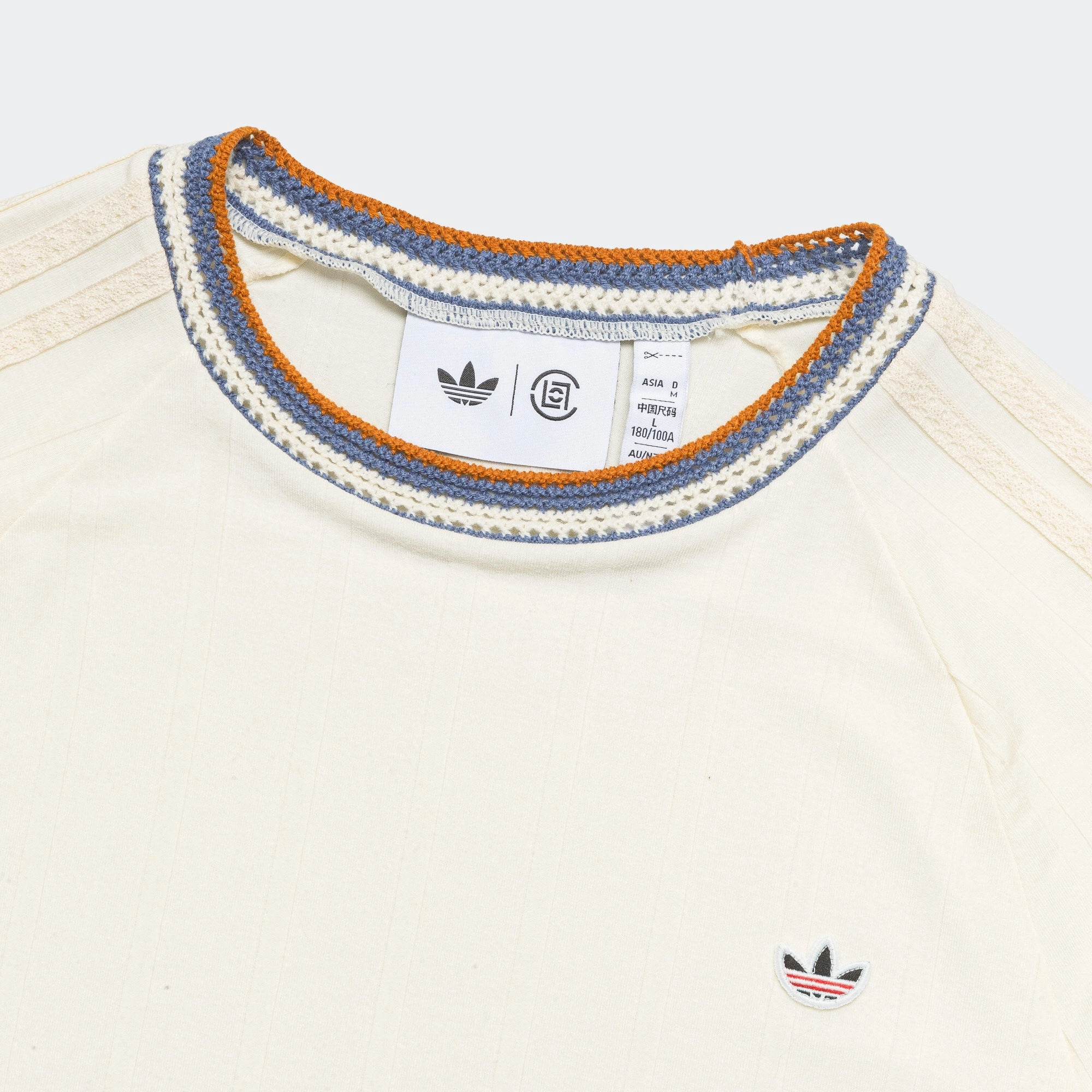 Knit Collar SS Tee by Edison Chen x CLOT - Cream White