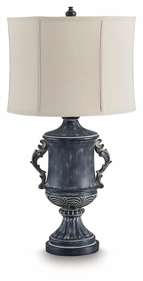 Morvanford Antique Black Poly Table Lamp