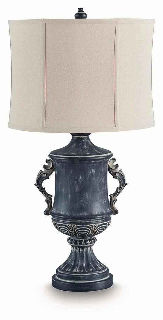 Morvanford Antique Black Poly Table Lamp