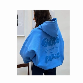 MR WINSTON PARIS EDITION BLEU PUFF HOODIE