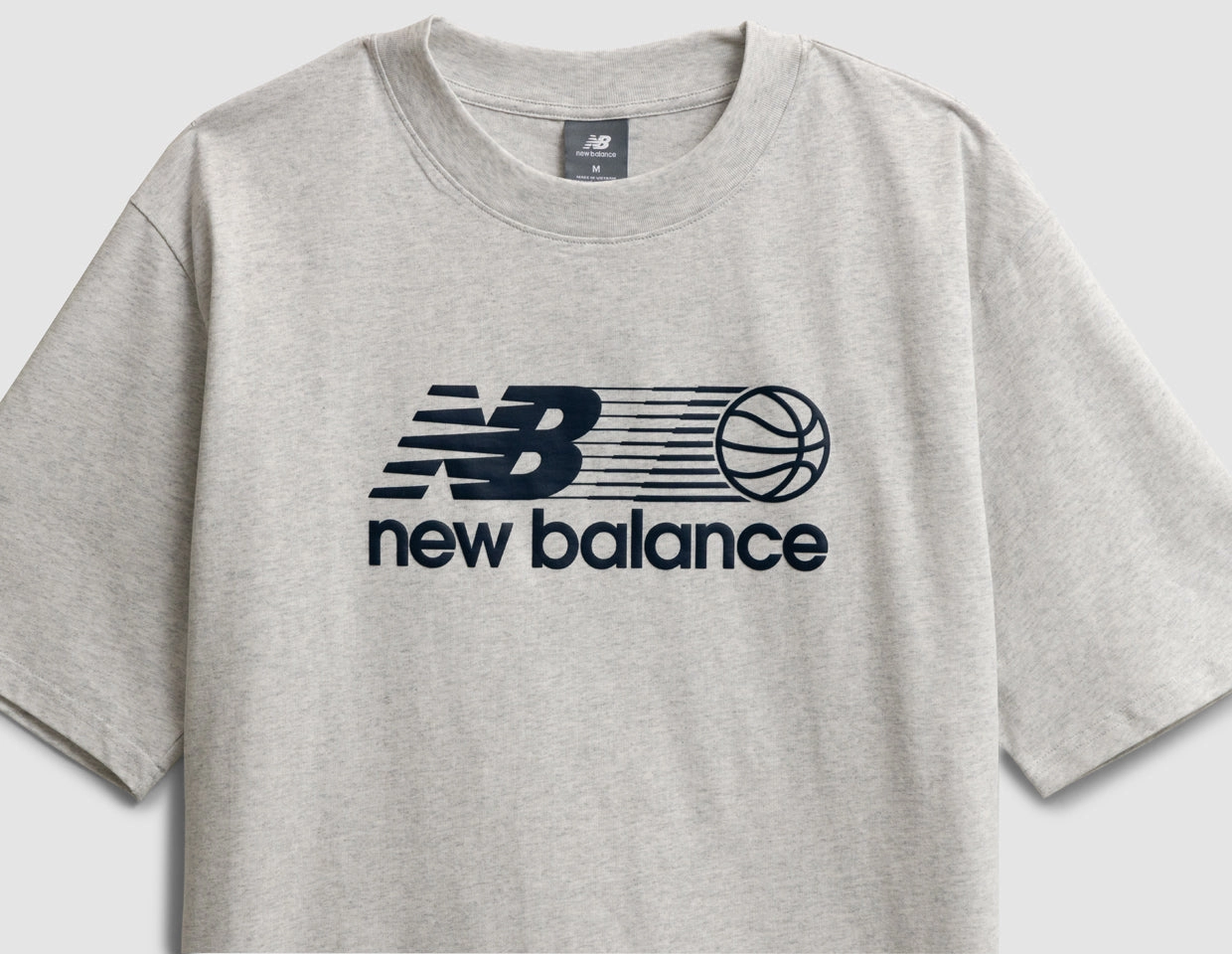 New Balance Hoops T-Shirt Ash