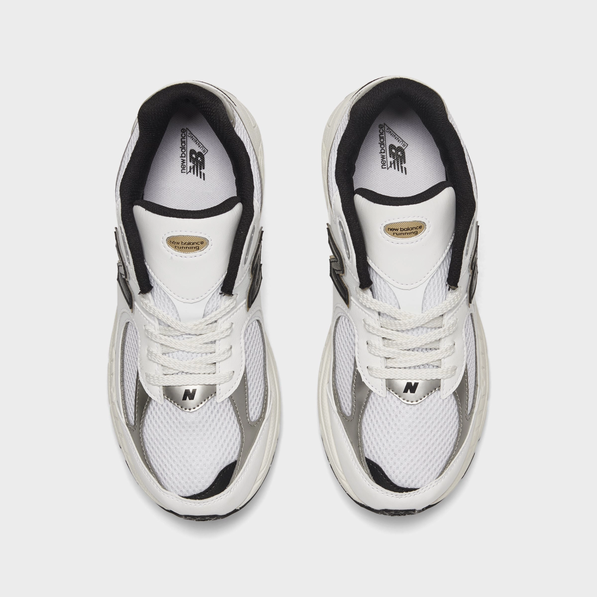 New Balance Juniors' 2002R White / Black - Gold